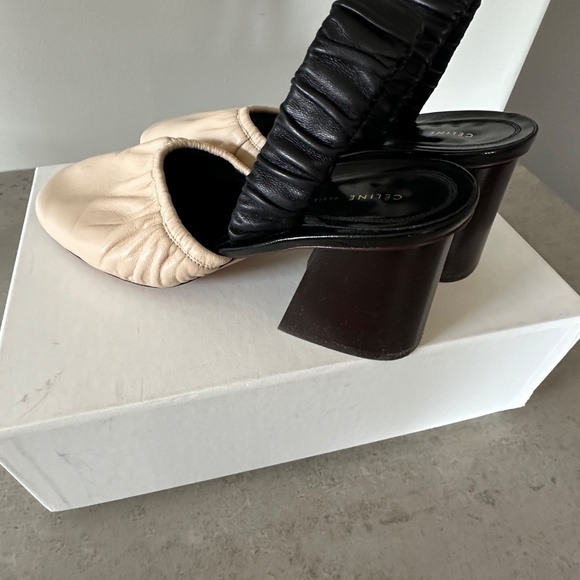 Celine Ballerina Nappa Soft Lamb Leather Slingback - Picture 5 of 8